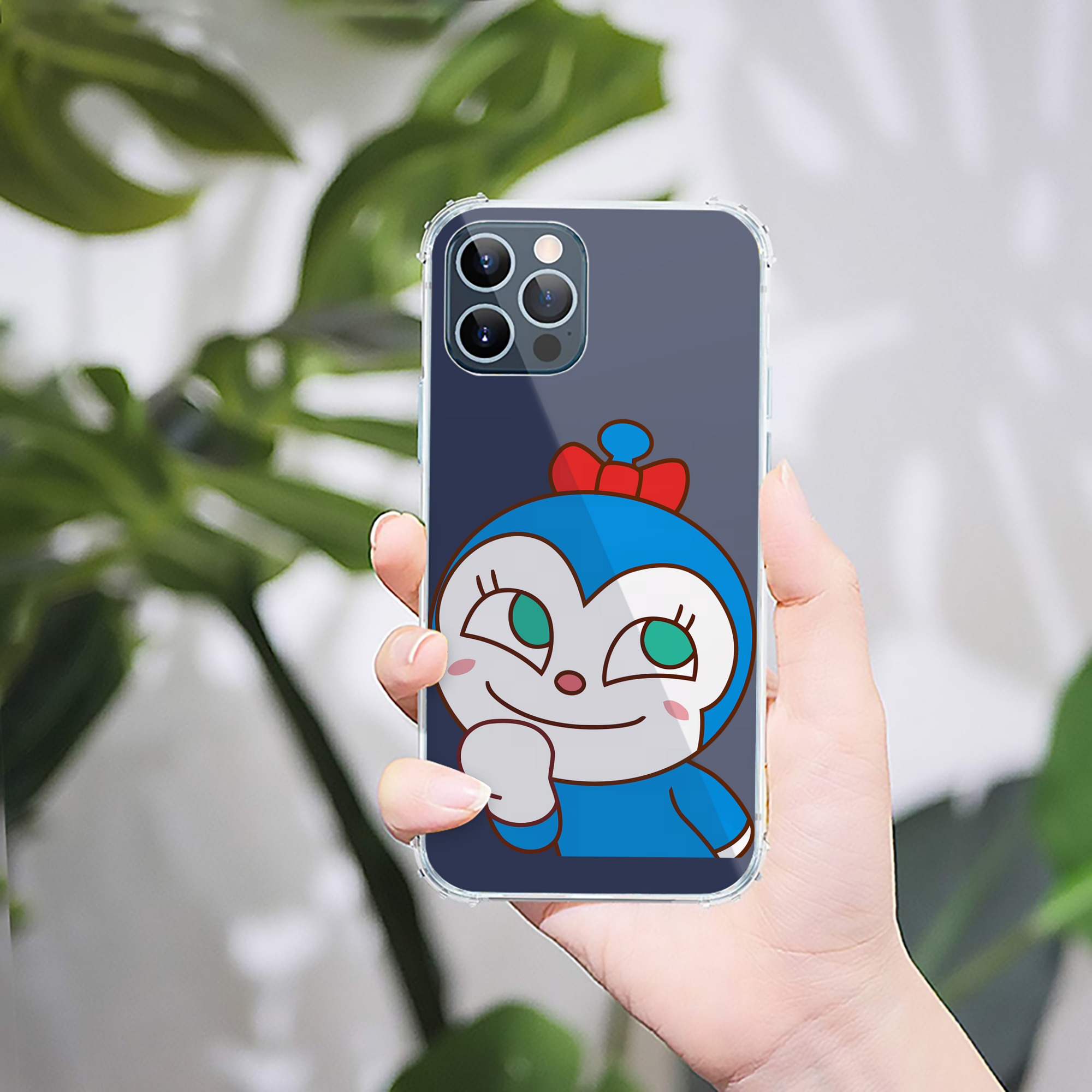 （画像用） アンパンマン Anpanman 【iPhone 12シリーズ対応】透明スマホケース（クリアソフトケース）